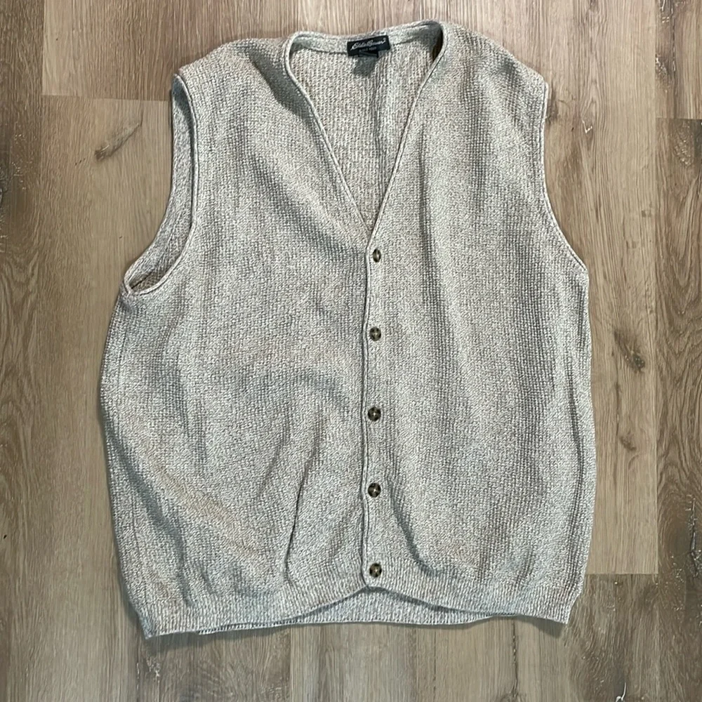 vintage eddie Bauer sweater vest size xl